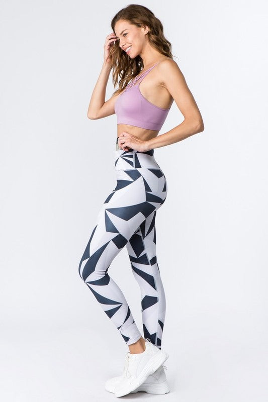 Active High Rise Print Workout Legging - Image 2