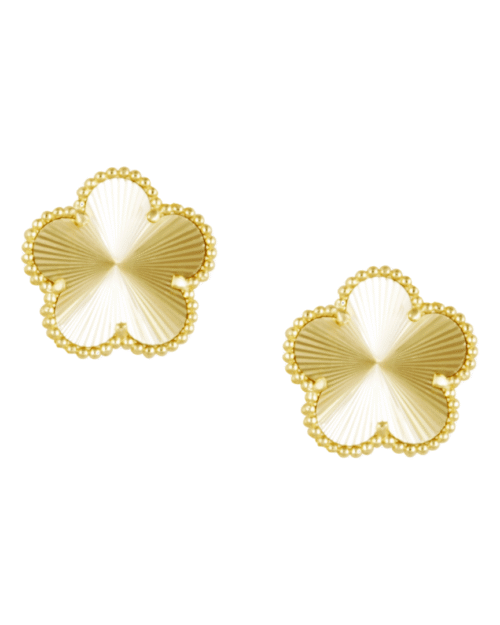 Adeline Clover Stud Earring Gold