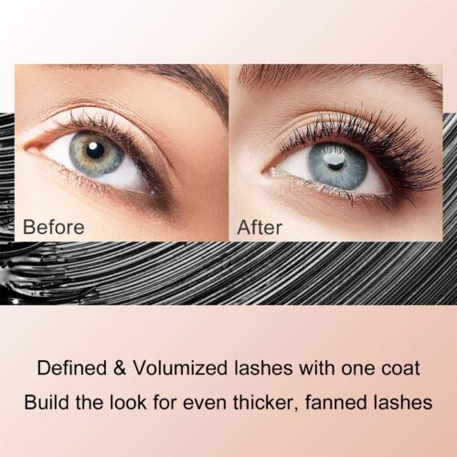 1/2 Pack Black 4D Silk Fiber Eyelash Mascara Extension Makeup - Image 8