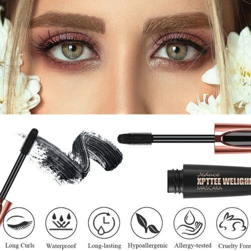 1/2 Pack Black 4D Silk Fiber Eyelash Mascara Extension Makeup - Image 9