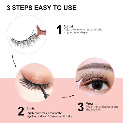10 Piece Mixed 3D Multi-layer Magnetic False Eyelashes Set with - Image 7