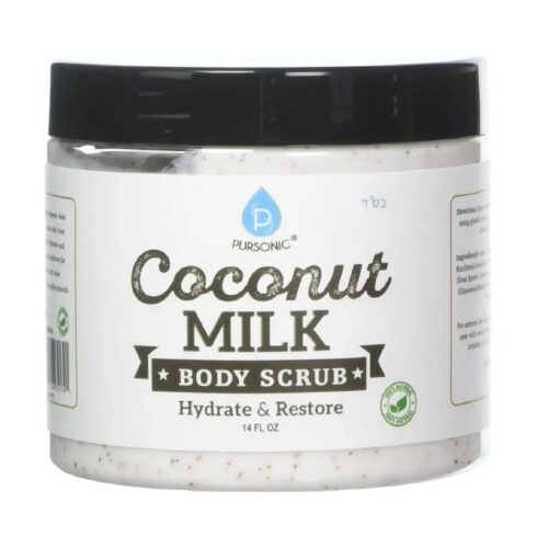 100% Natural Coconut Milk Body Scrub 14oz - Image 2
