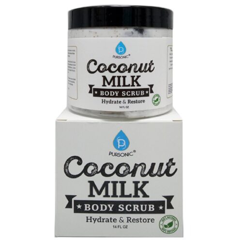 100% Natural Coconut Milk Body Scrub 14oz - Image 3