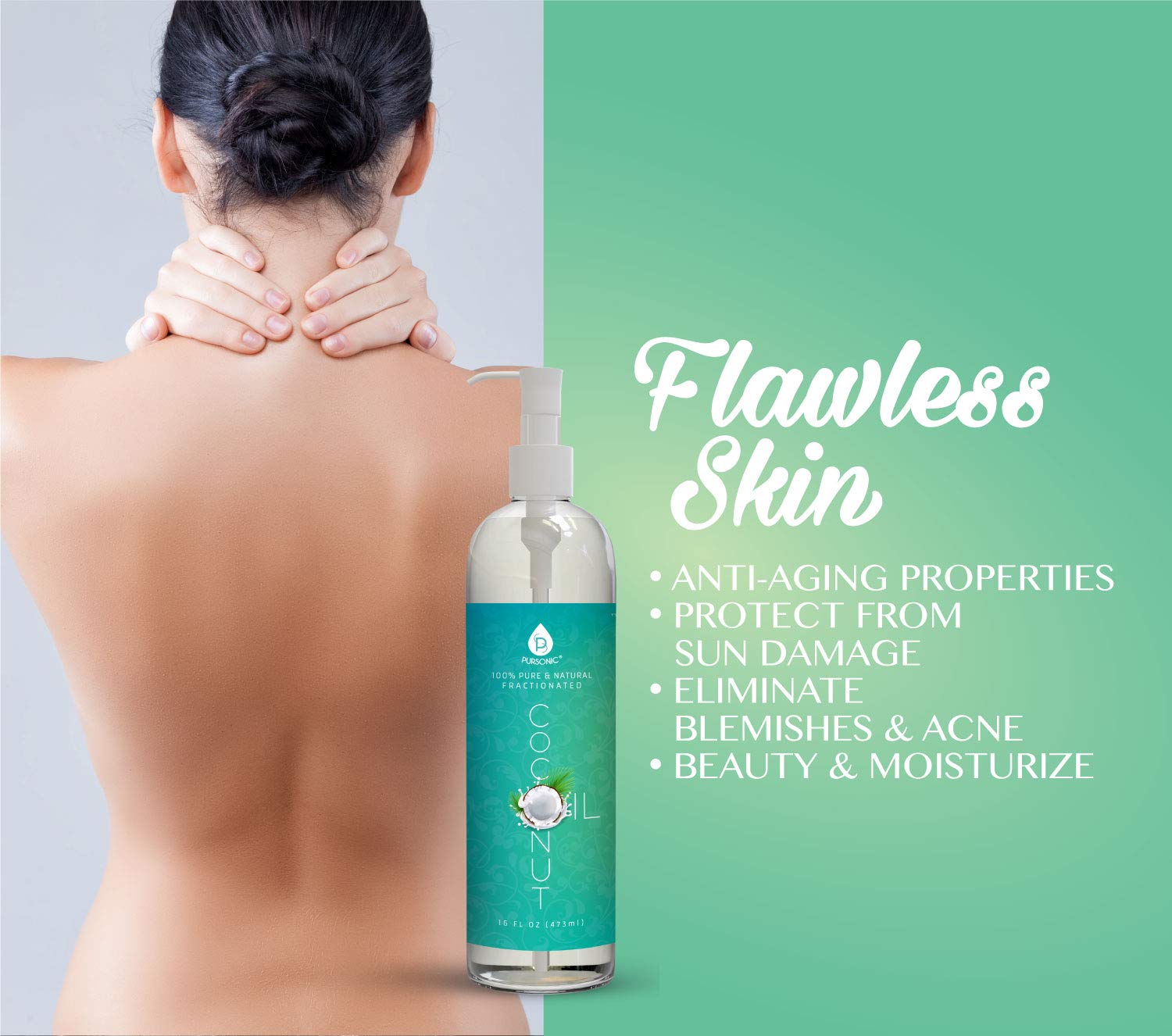 100% Pure & Natural Fractionated Coconut Oil - Image 3