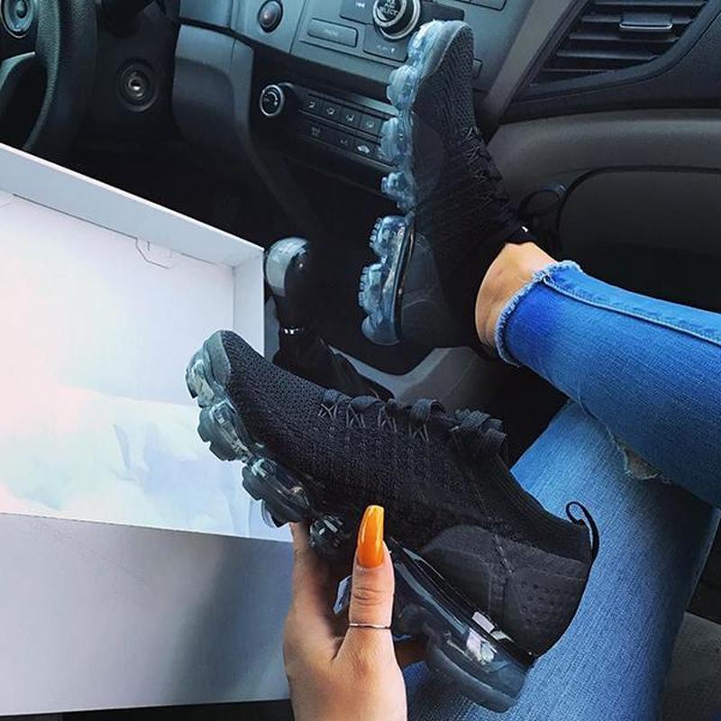 2021 Purple Sneakers Women Casual Shoes Mesh Air-Cushion Flat - Image 5