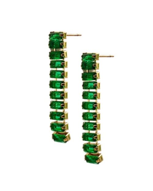 Alessia Emerald CZ Drop Earring