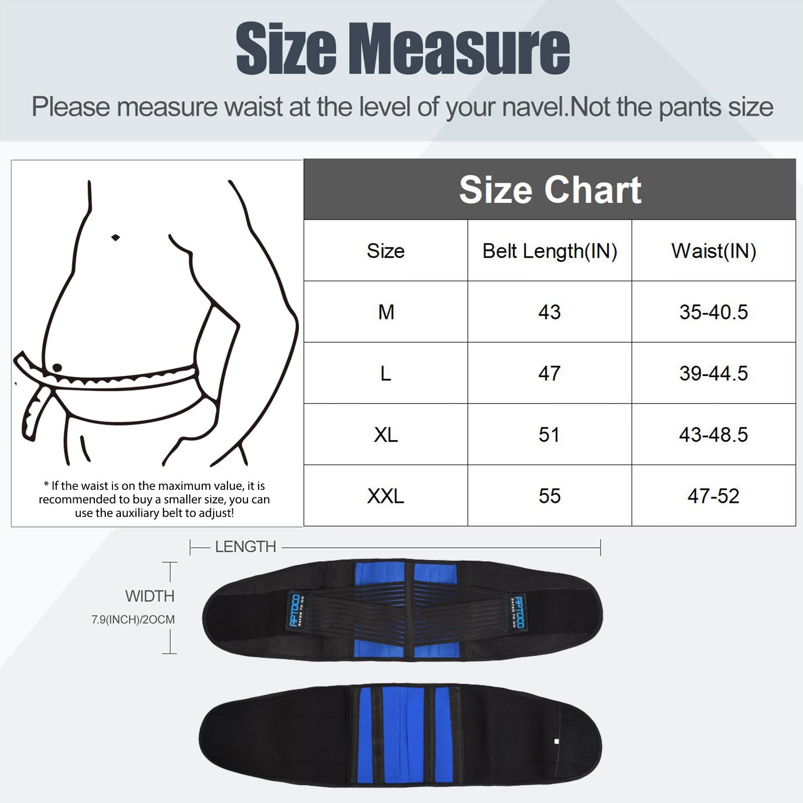 Back Brace Pain Relief Support Belt Invisible Spine Protection Belt - Image 9