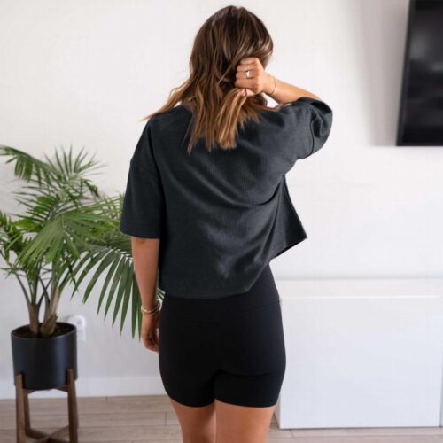 Basic Cord Fabric Short Sleev - Image 5