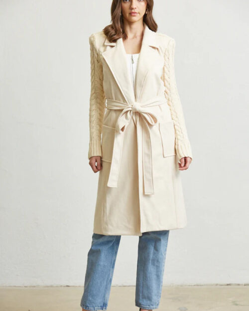 Belted Long Sweater from Rose Paulino