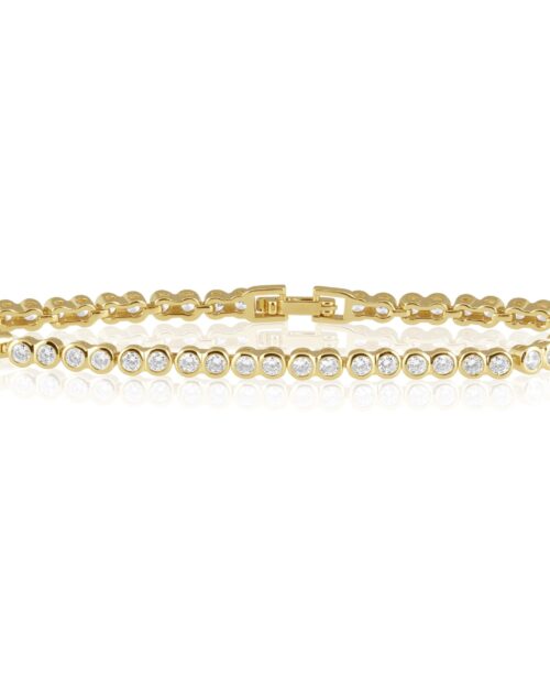 Bezel Tennis Bracelet