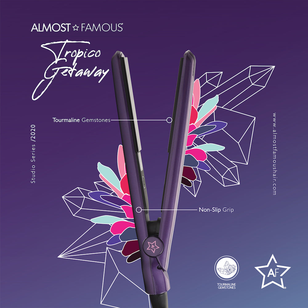 Almost Famous 0.5" Tropico Getaway Mini Travel Flat Iron+Designer Bag - Image 4
