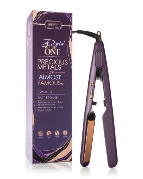 Almost Famous Digital 2inONE Twist Flat Iron with RG Titanium Plates