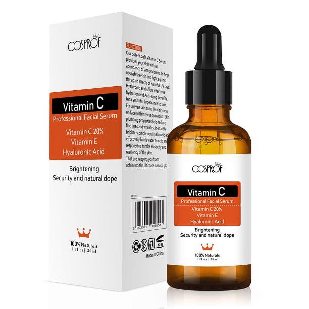 Anti-Aging Hyaluronic Acid Facial Serum for Women with Vitamin C, Aloe - Image 2