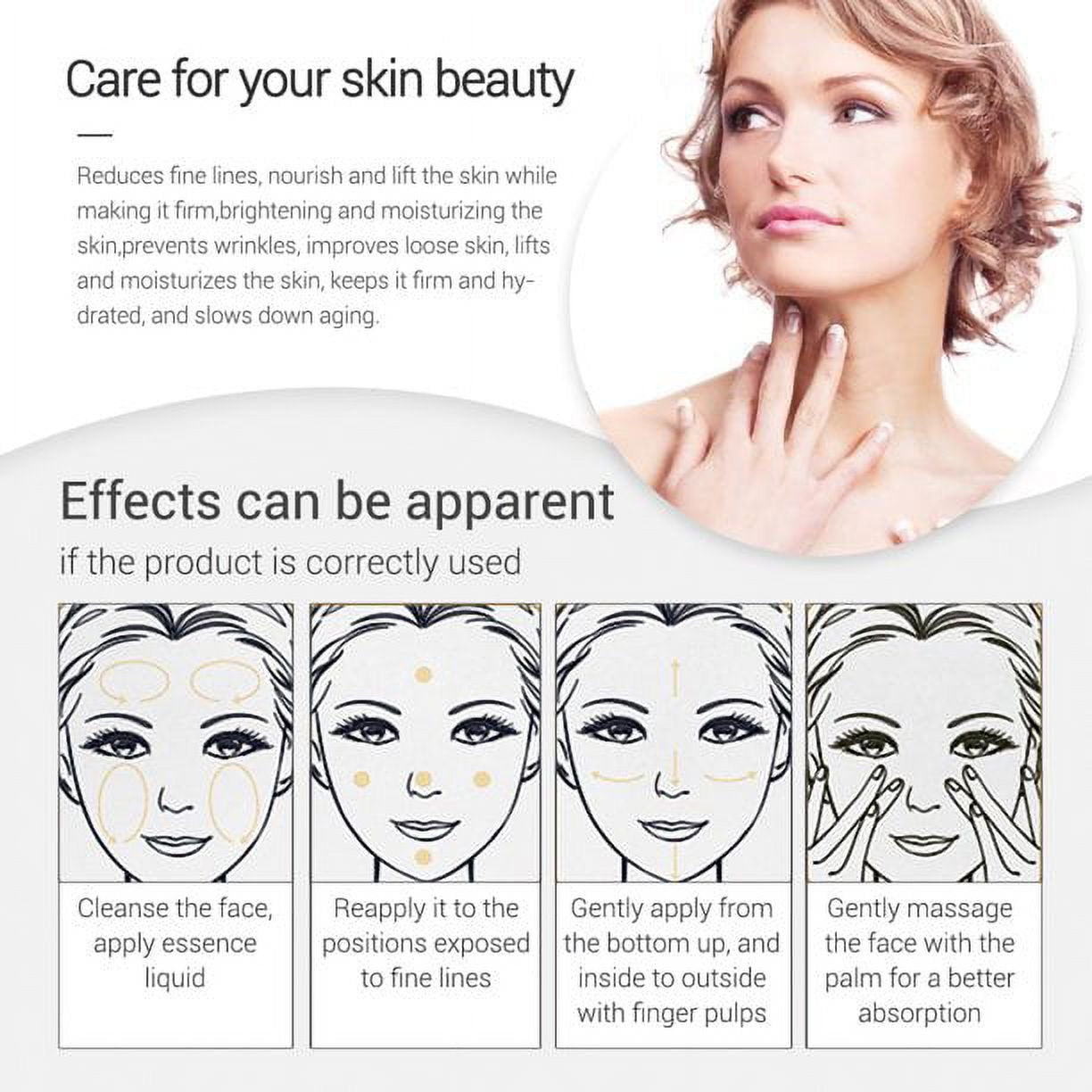 Anti-Aging Hyaluronic Acid Facial Serum for Women with Vitamin C, Aloe - Image 6