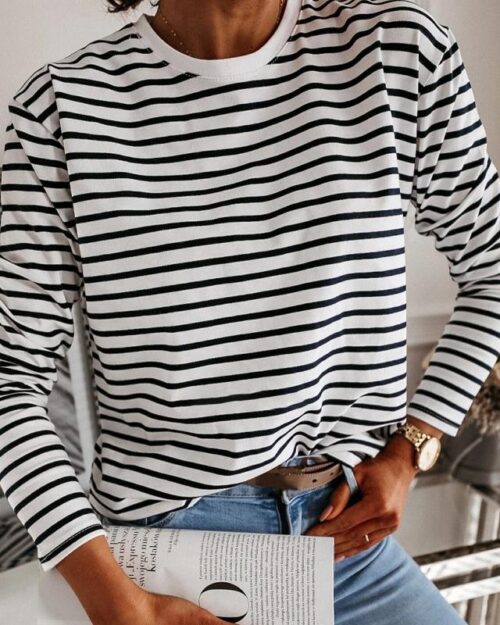 Black And White Striped Shirt