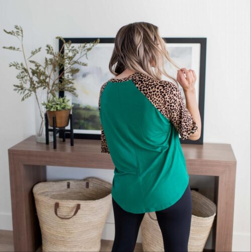 Bold Leopard Print Blouse - Image 2