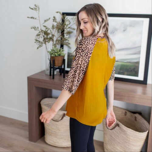 Bold Leopard Print Blouse - Image 6