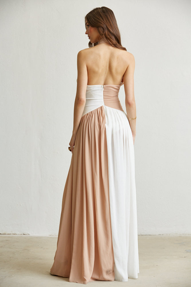 Breeze Two-Tone Slit Dress - Image 4