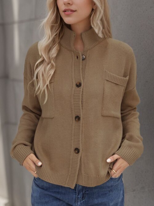 Button Up Long Sleeve Cardigan - Image 9
