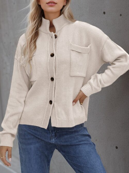 Button Up Long Sleeve Cardigan - Image 11