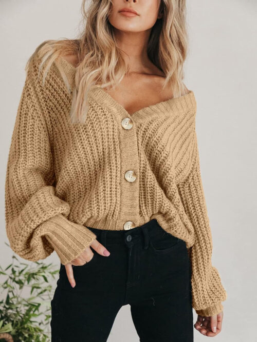 Button Up Long Sleeve Cardigan - Image 2