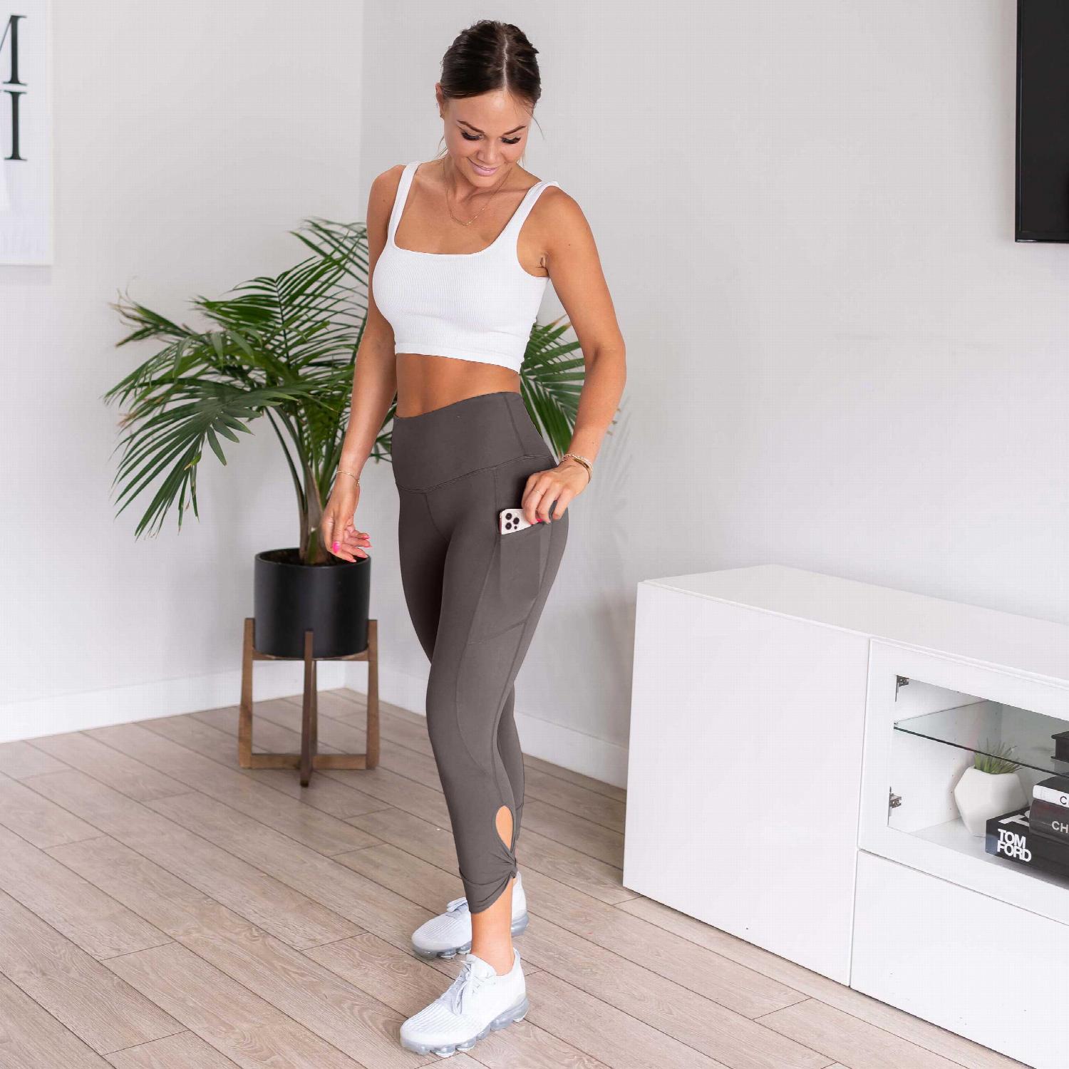 Butter, Capri Yoga Leggings - Image 11