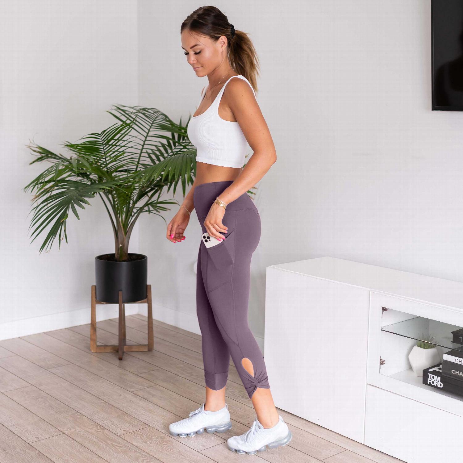 Butter, Capri Yoga Leggings - Image 9