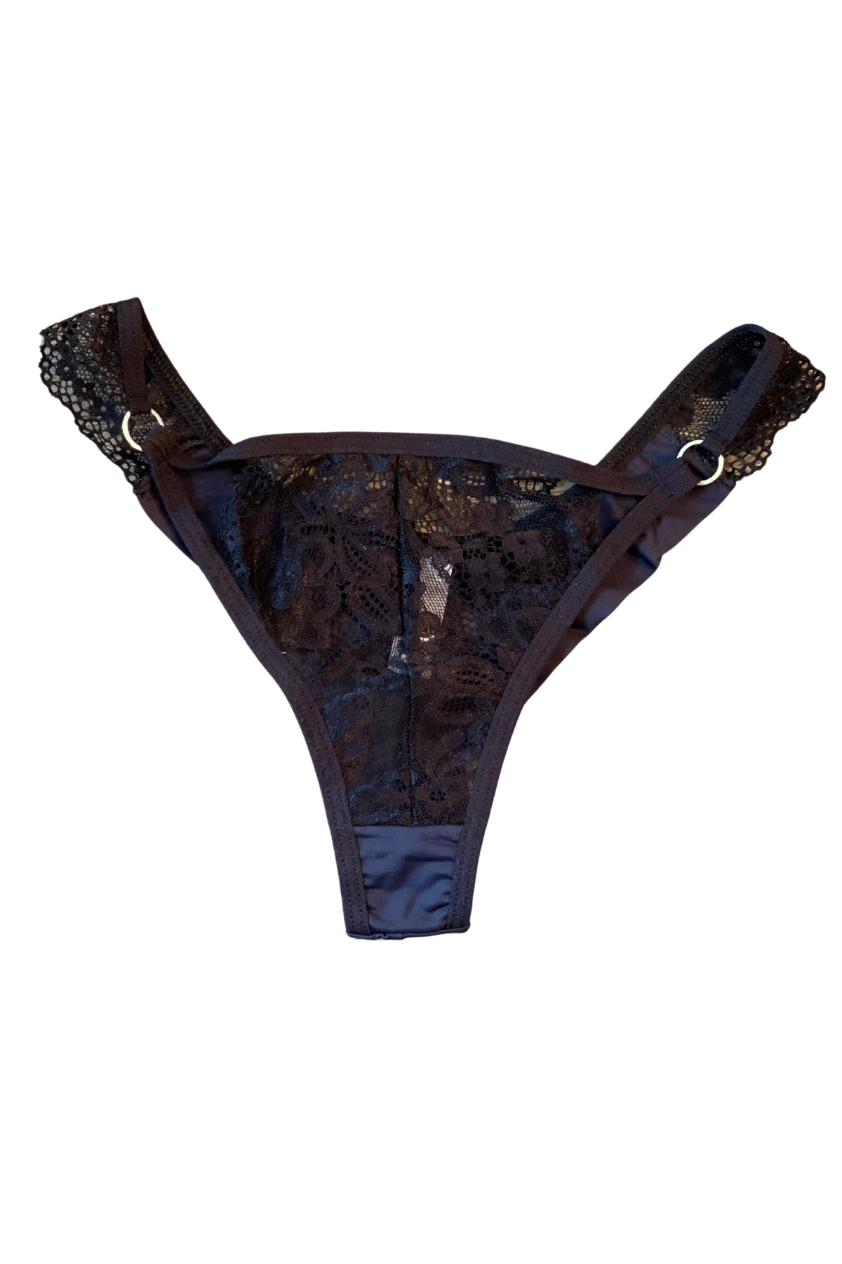 CATARINA BLACK Lace Brazilian Thong Panty - Image 4