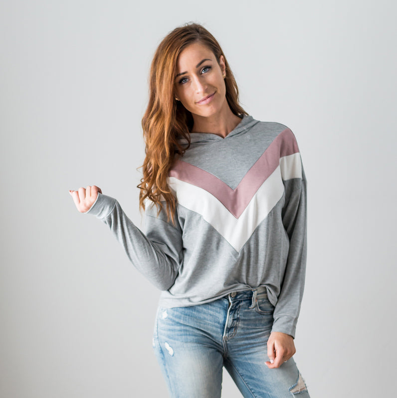 Chevron Long Sleeve Top - Image 2