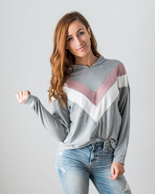 Chevron Long Sleeve Top