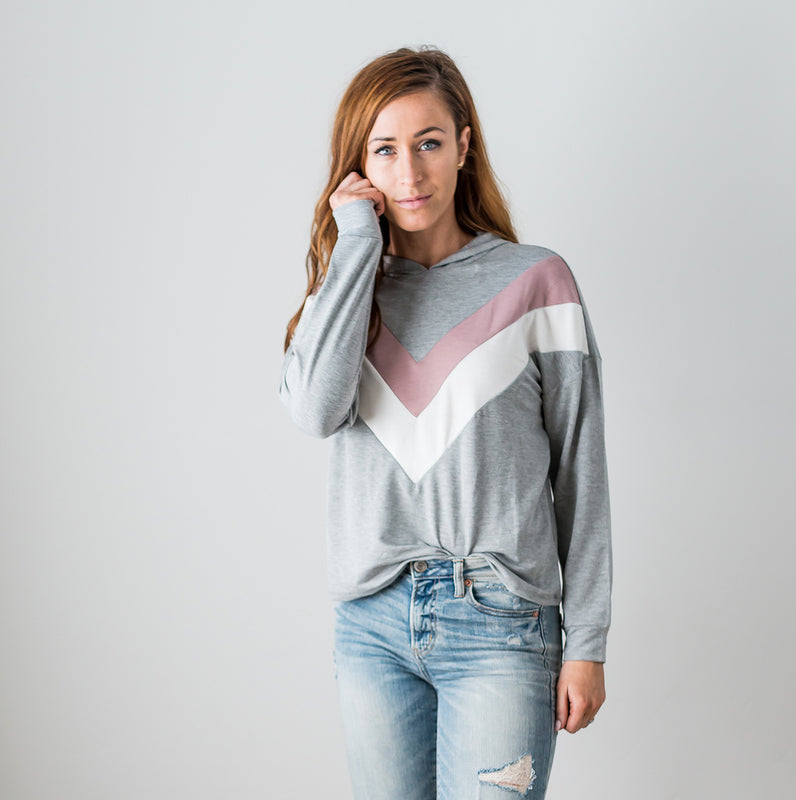 Chevron Long Sleeve Top - Image 4