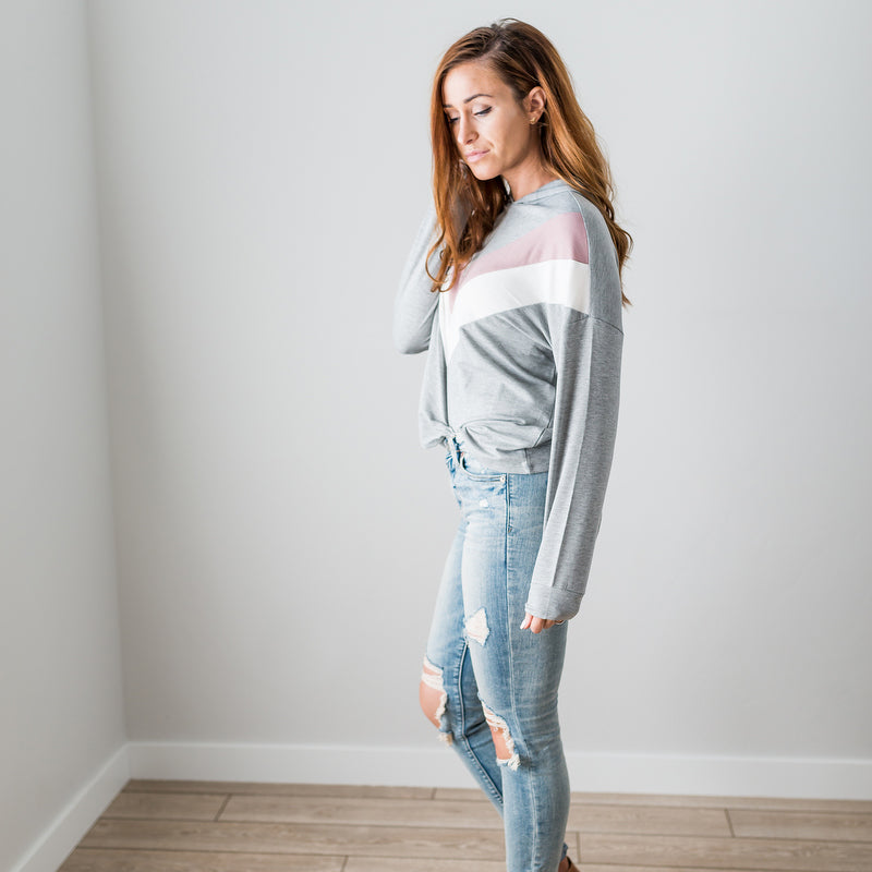 Chevron Long Sleeve Top - Image 7