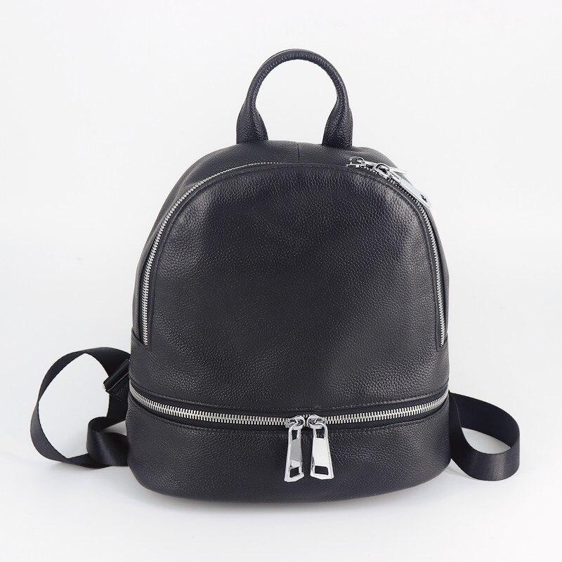 Chic Black Leather Backpack - Image 6