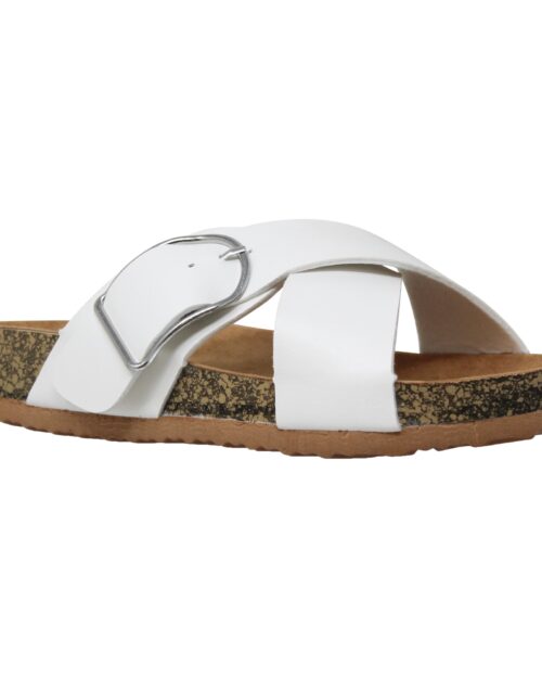 Classic Comfort Sandals Criss-Cross Strap Buckle Slip On Flatform