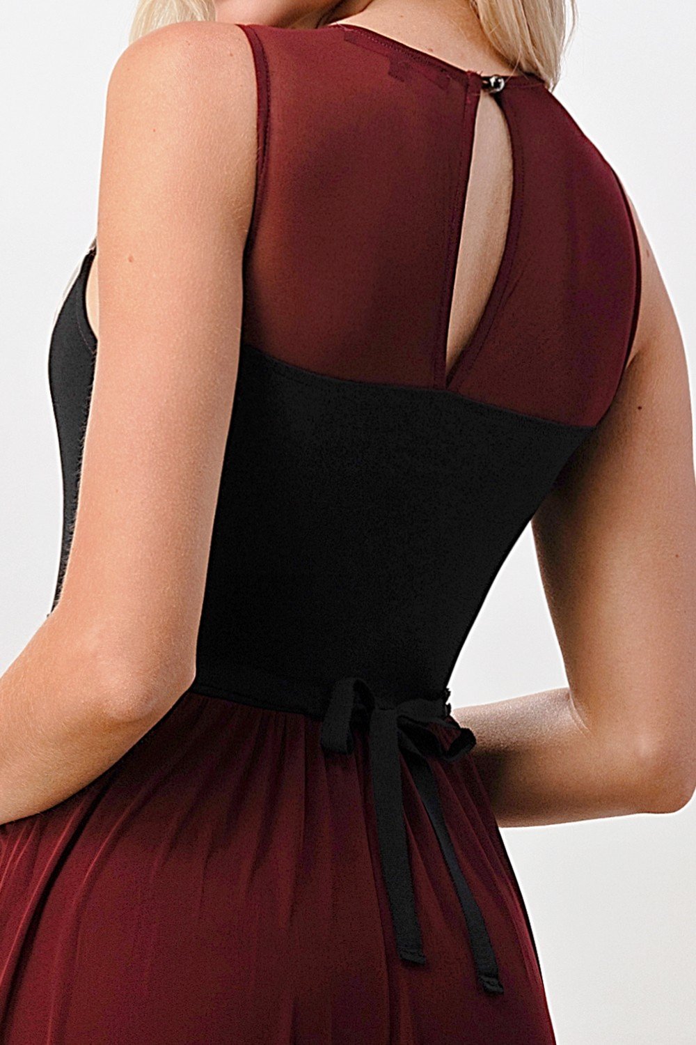 Contrast lace overlap maxi dress - Image 8