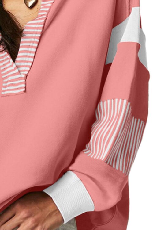 Collared Neck Long Sleeve Sweatshirt - Image 6