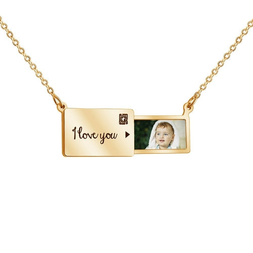 Custom Pull-Out Envelope Necklace - Image 9