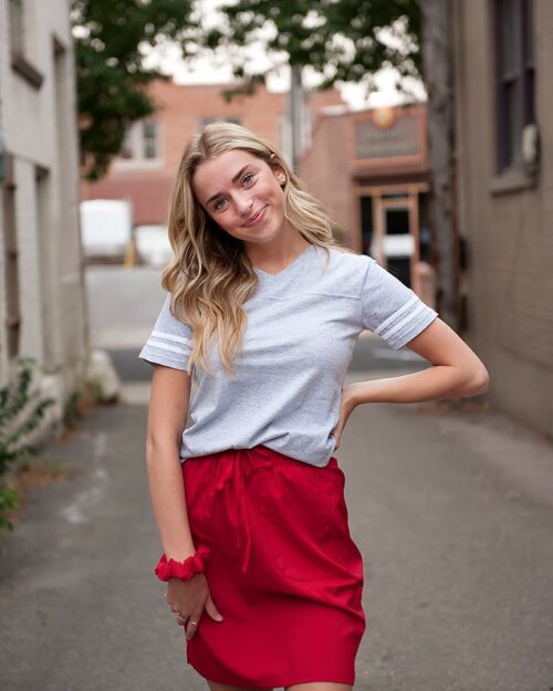 DT BREEZE Sporty Skirt in Red