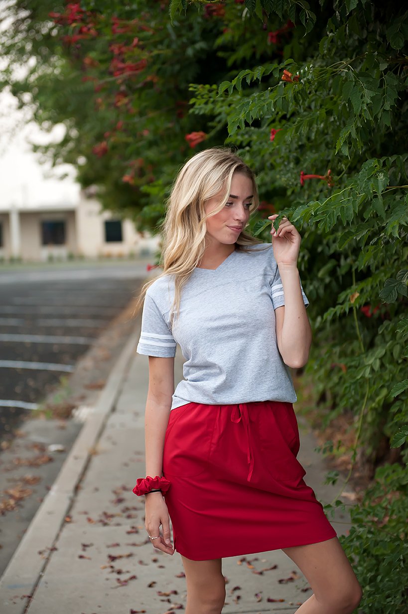 DT BREEZE Sporty Skirt in Red - Image 7
