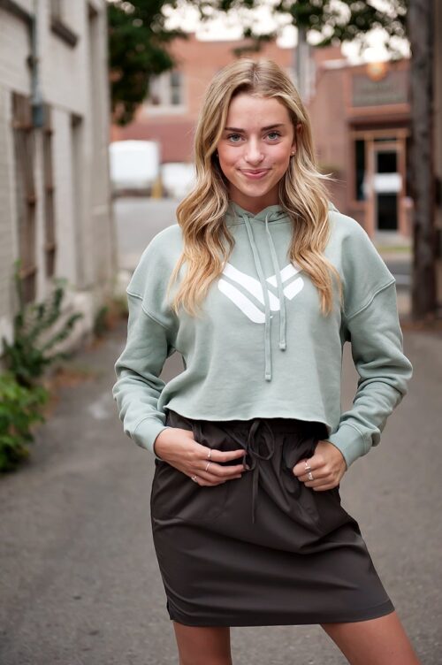 DT BREEZE Sporty Skirt in Charcoal - Image 2