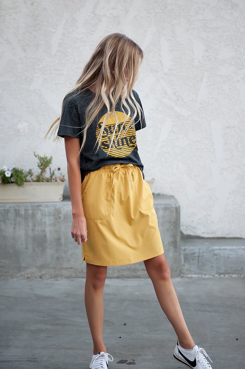 DT BREEZE Sporty Skirt in Sunflower Yellow - Image 6