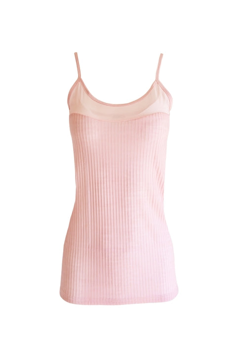 EGI Exclusive Collections Merino Wool Blend Sleeveless Cami with Tulle - Image 6