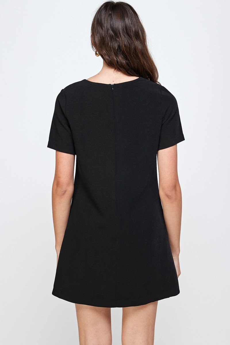 Embellished Short Sleeve Mini Dress - Image 5