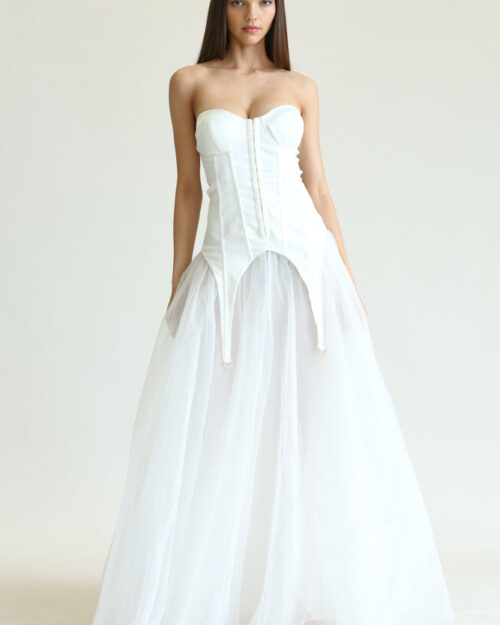 Emoni - Suspender With D-ring Hem Dress