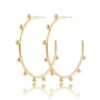 Erin Studded Hoops - Large