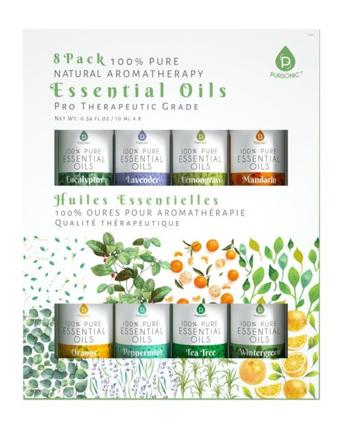 8 pack of 100% Pure Essential Aromatherapy Oils
