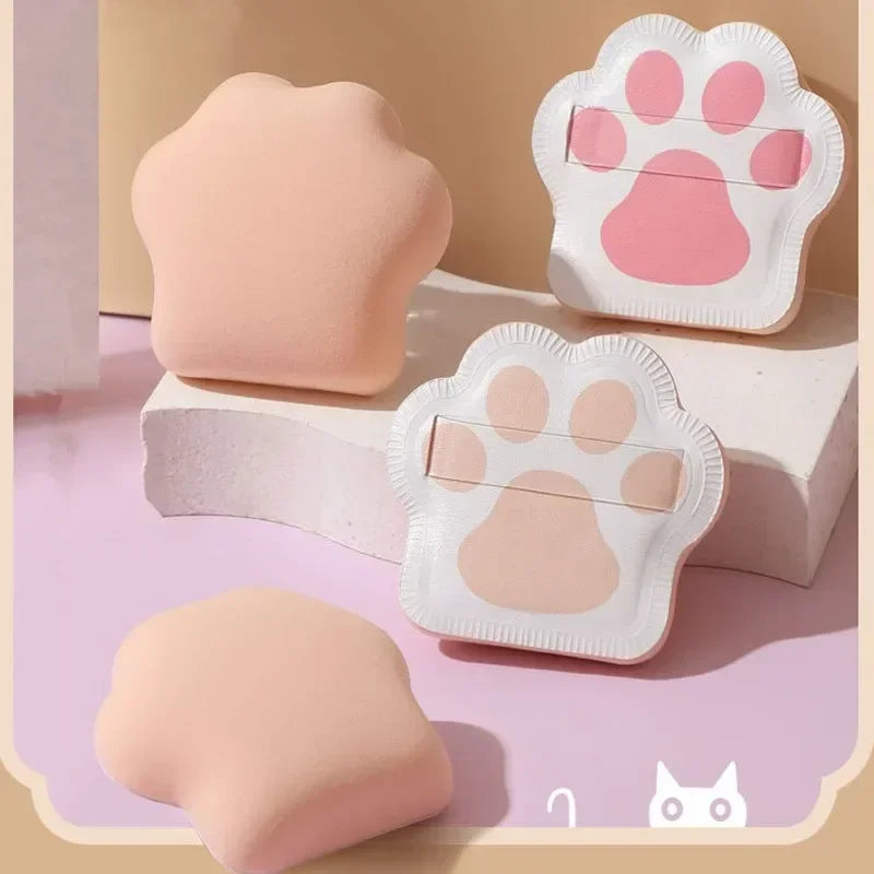 3pcs Cute Cat Claw Powder Puff Super Soft Makeup Sponge For Foundation - Image 6