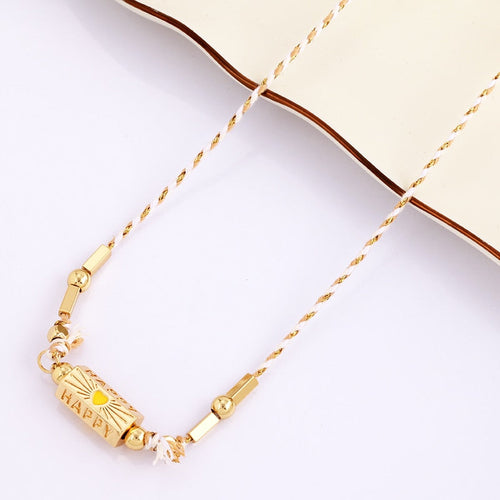 Evil Eye Necklace Amour Turkish Blue Pink Long Knotting Beaded Boho - Image 16