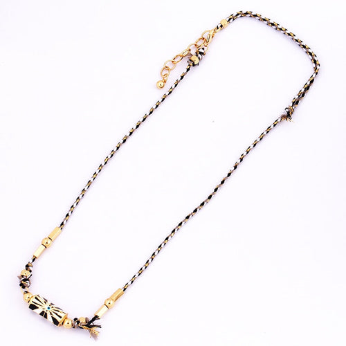 Evil Eye Necklace Amour Turkish Blue Pink Long Knotting Beaded Boho - Image 10