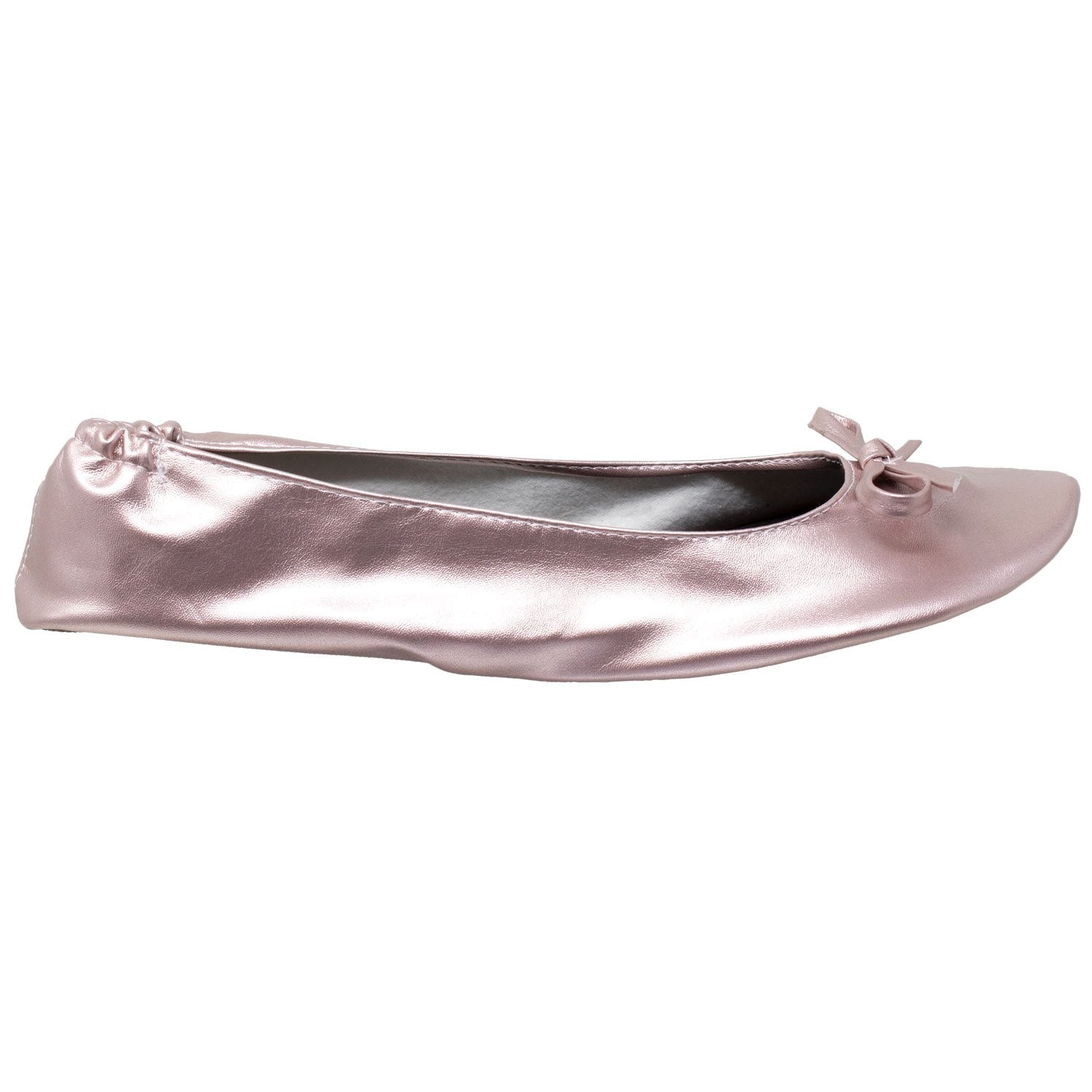 Foldable Ballet Flats Women's Travel Portable Comfortable Shoes Gold - Image 4